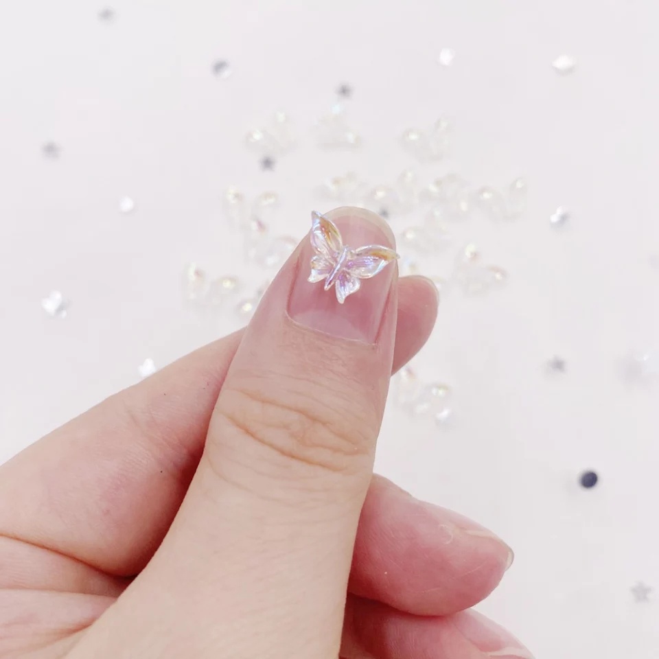 KUPU MINI TRANSPARAN BAHANJ CRAFT BAHAN TASBI8H DIGITAL BAHAN NAILART