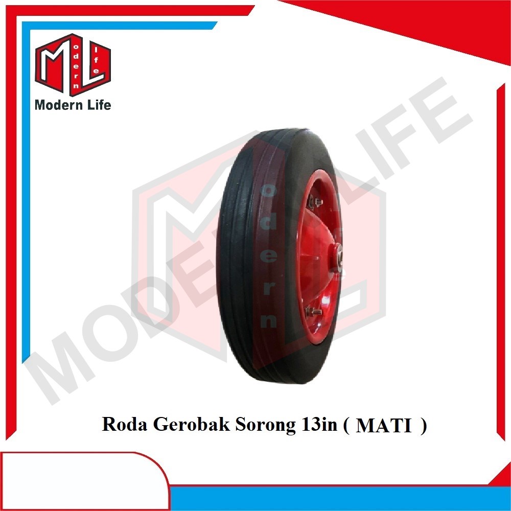 Roda Mati Gerobak Grobak Sorong Pasir 13&quot; Inch Ban Mati