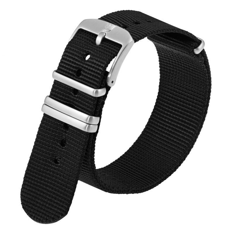 Luminox Strap - Luminox Nato Webbing Strap Black 4 Loops 22mm - Tali Jam Luminox
