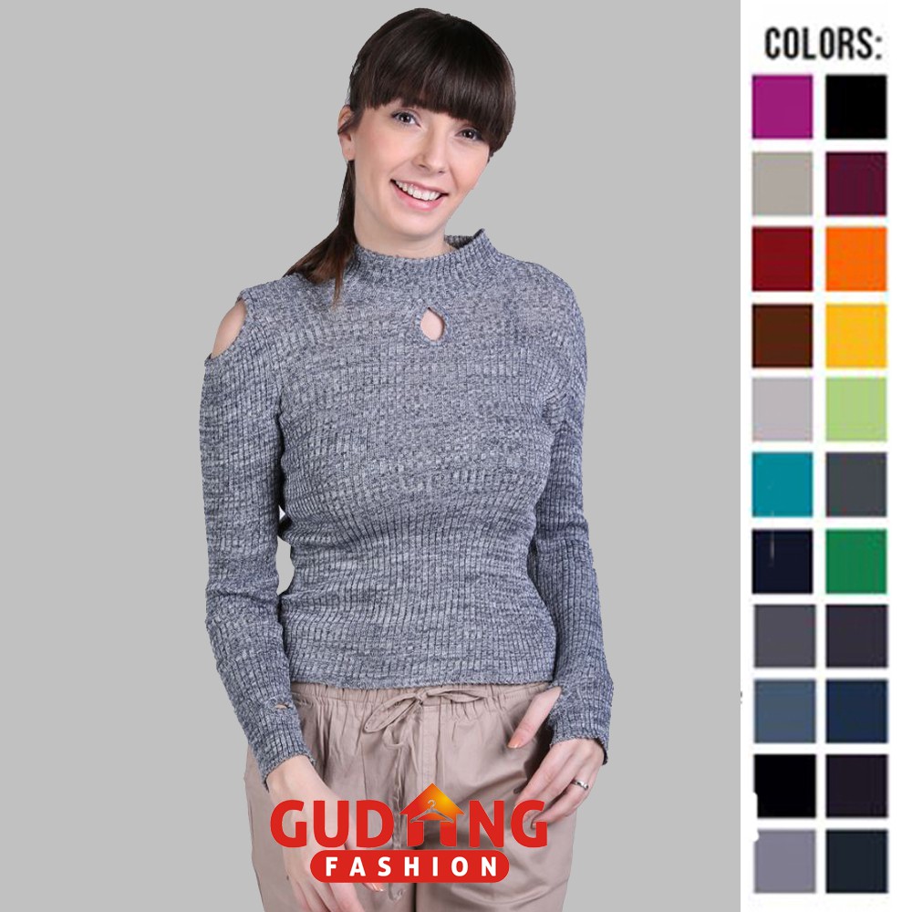 Sweater Wanita - Atasan Bahan Rajut Byk Warna - RJT (COMB)