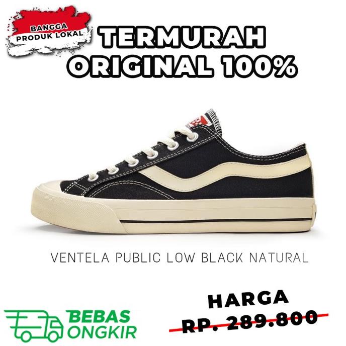 Ventela Public Low BN - Ventela public black natural low