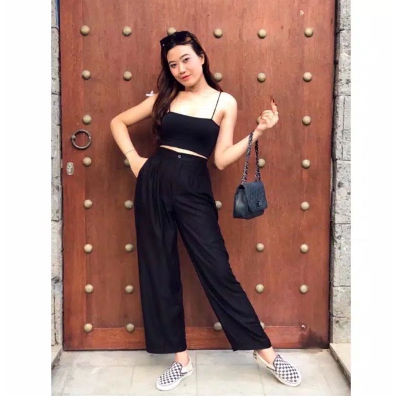 CELANA KULOT HW KANCING DEPAN