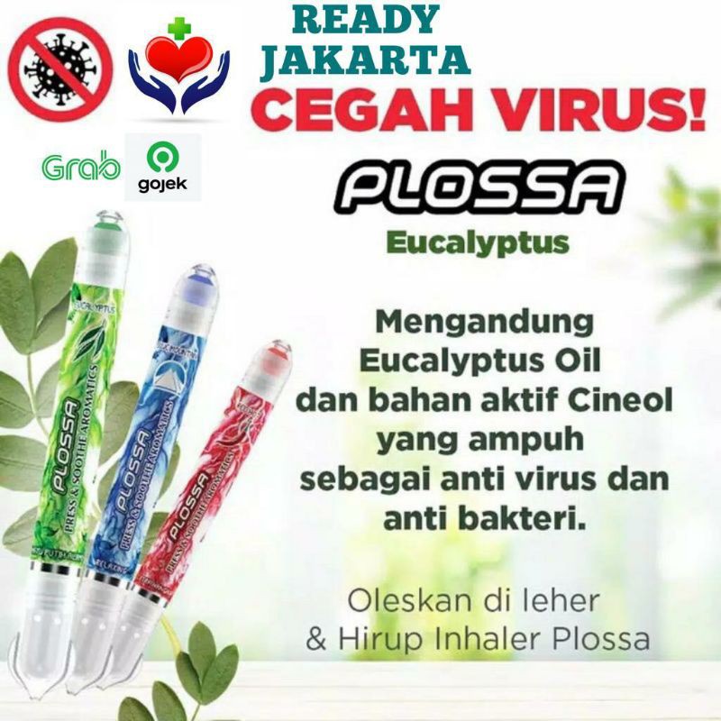 PLOSSA Minyak Angin Eucalyptus Aromatherapy 4in1