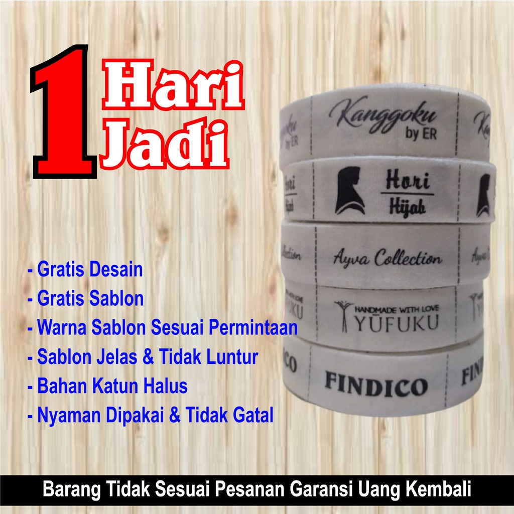 

Label baju/Label hijab/Lebel katun/ Free sablon