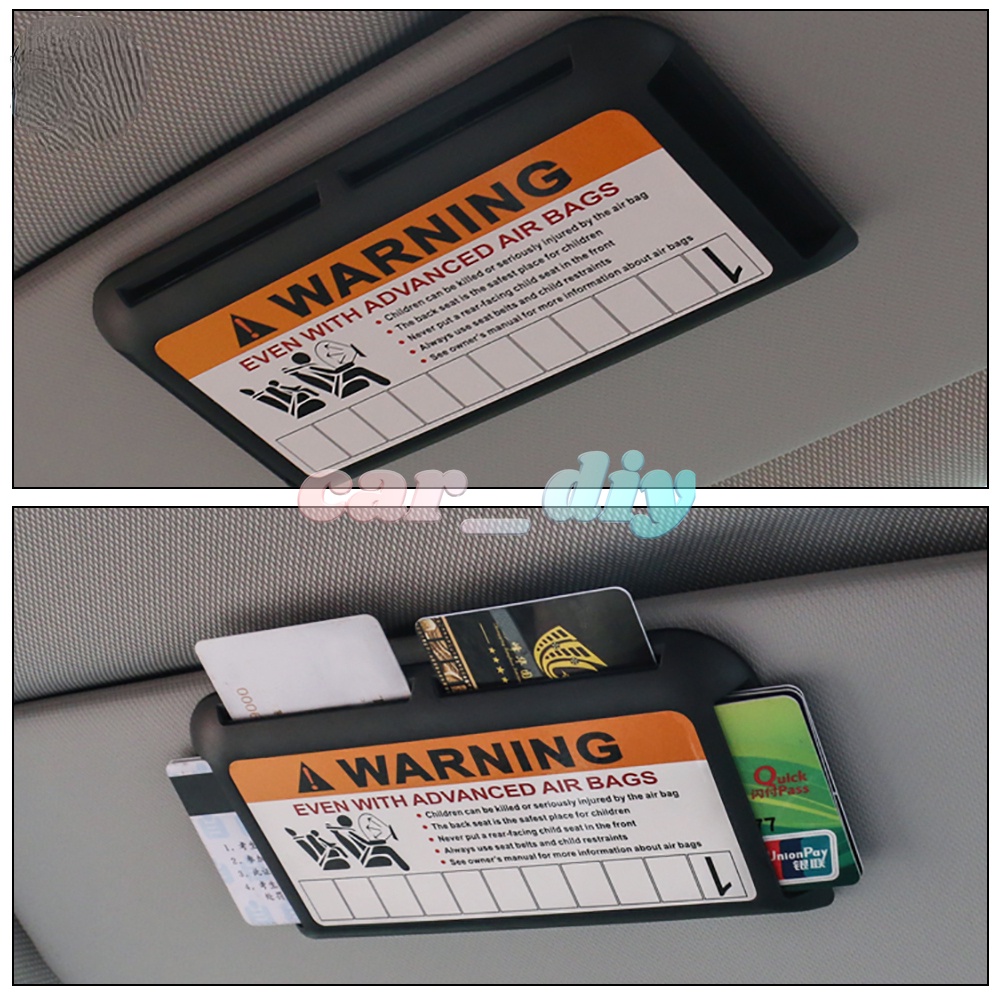 Holder Penyimpanan Kartu / Kacamata Multifungsi Untuk Sun Visor Mobil