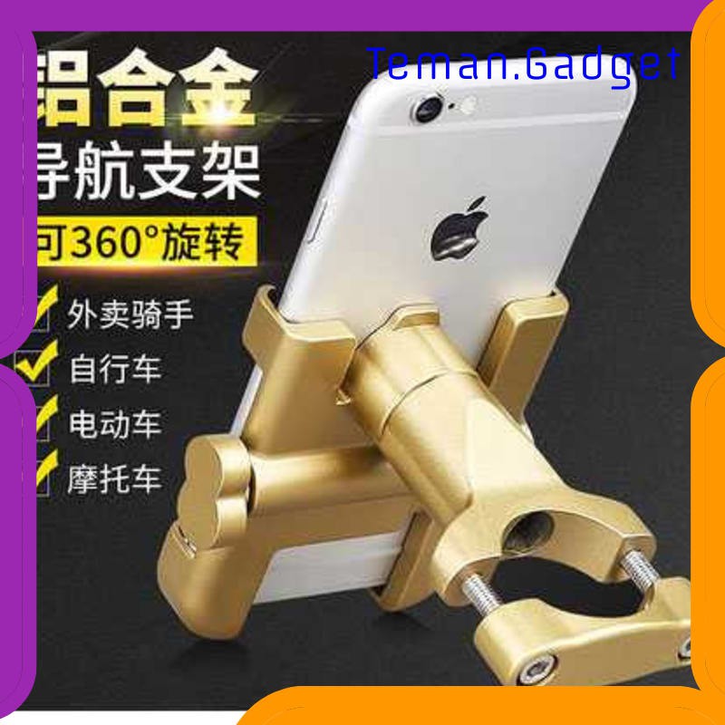 TG-IB343 INIU HOLDER HANDLEBAR SEPEDA MOTOR SMARTPHONE FULL METAL BODY - C-1