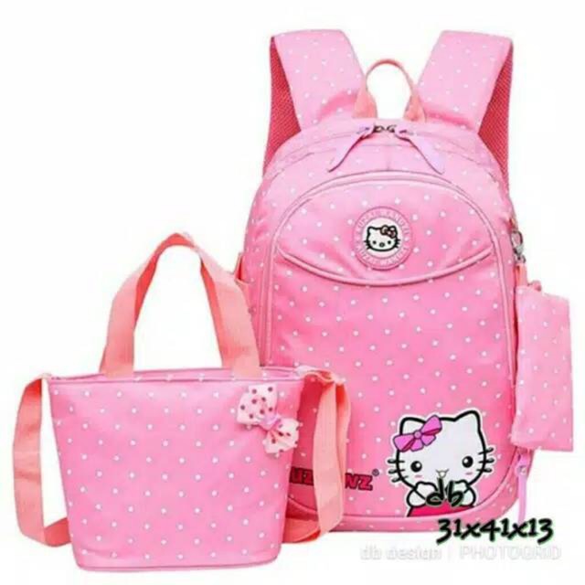 NEW PROMO Tas ransel anak karakter super hero Minnie Mickey hello kitty doraemon Thomas 2REST SZ M I