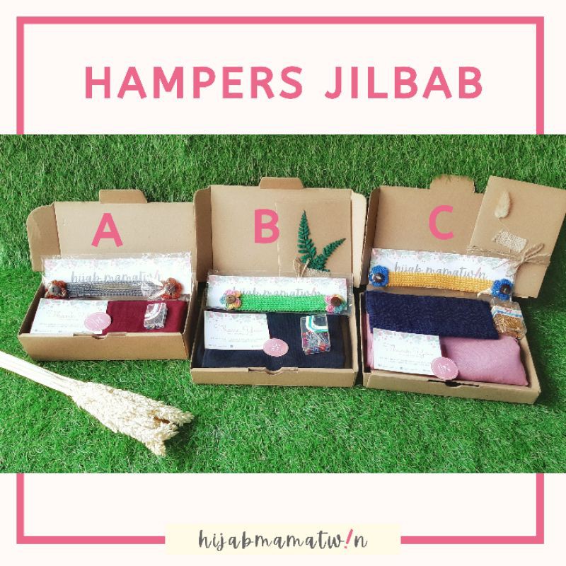 

Hampers jilbab Aesthetic Kado Ulang Tahun Hadiah Wisuda Parcel Lebaran HijabMamatwin