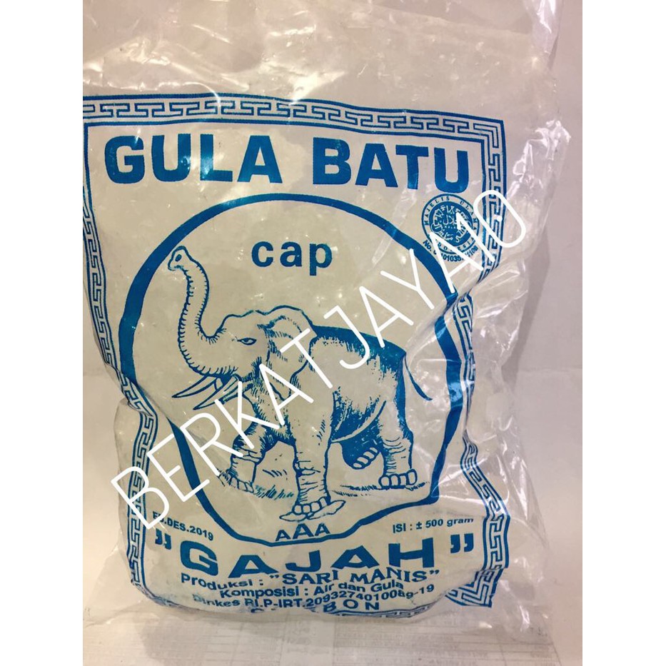 

Gula batu asli murni Rock Sugar cap Gajah 500 gram