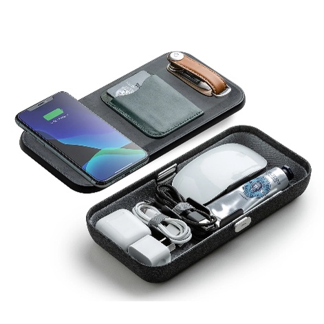 Orbitkey Nest Black - Desk Organizer & Wireless Charger iPhone/Airpods Original