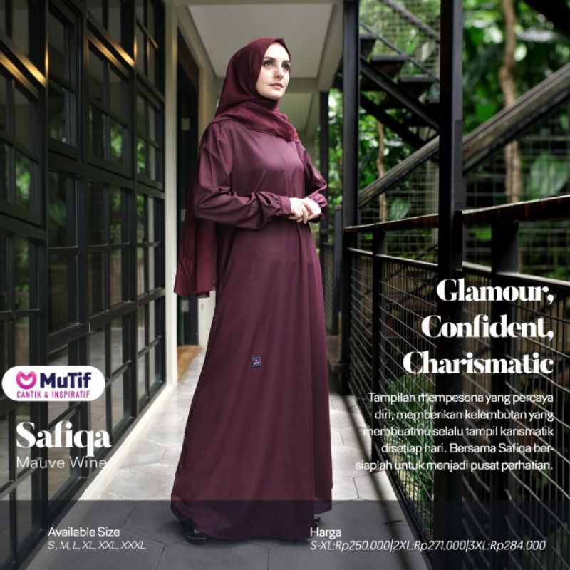 GAMIS MUTIF SAFIQA SERIES SAFIQA SPRAY GREEN SAFIQA STEEL GREY SAFIQA GRAPE PURPLE MAUVE WINE NAVY BLAZER CYPER GREEN BROWN AZTEC GREY BLACK ASH ROSE MEDAL BRONZE