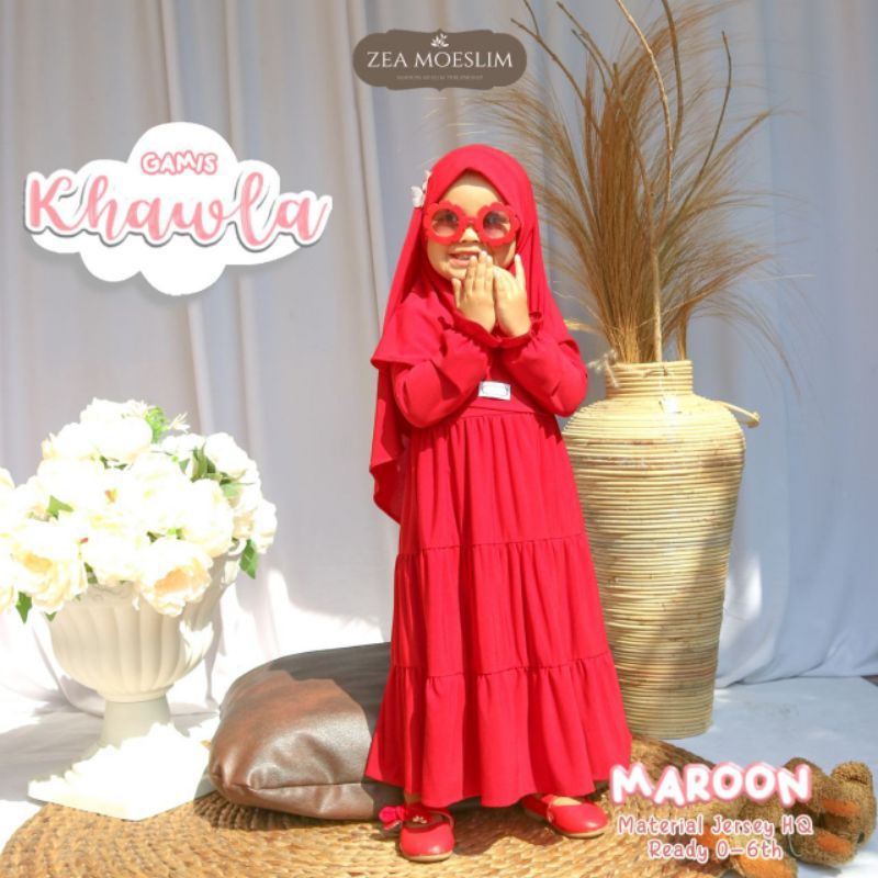 Set Gamis Khawla Original by Zea Moeslem  | Gamis Anak | Gamis Bayi | gamis premium | gamis cantik |