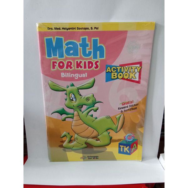 Buku Math FOR KIDS Bilingual ACTIVITY BOOK TK B Erlangga for Kids