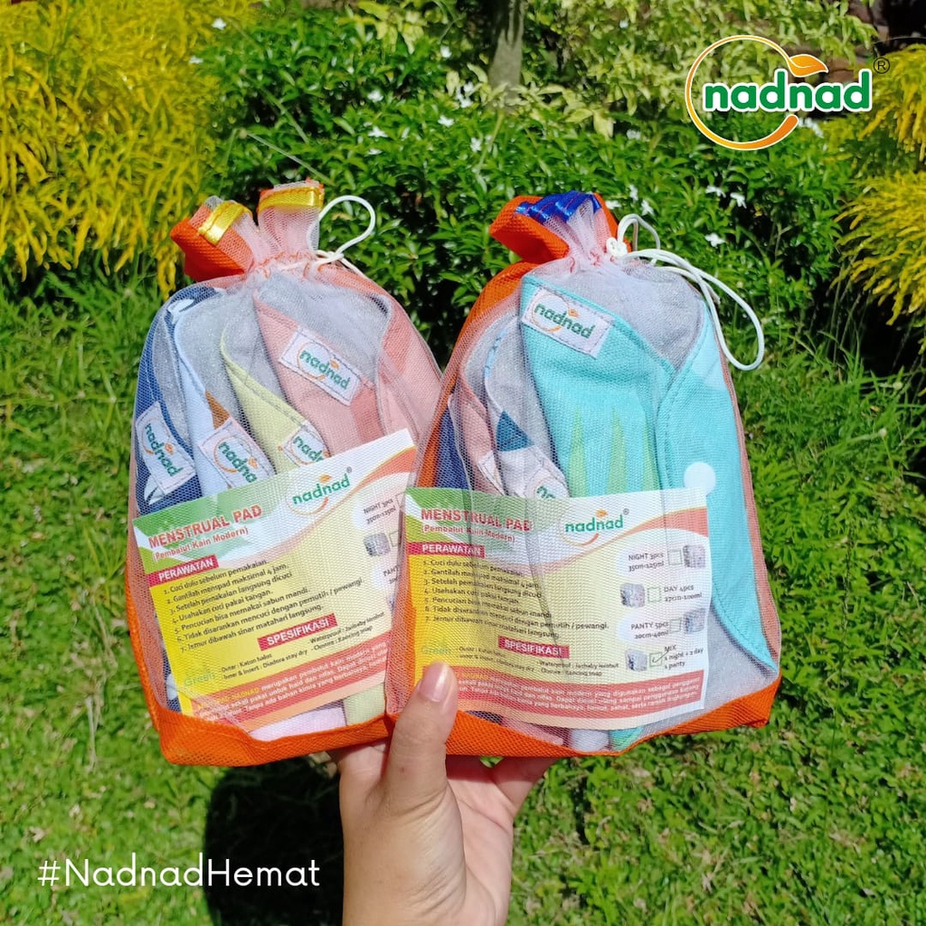 Pembalut Kain Wanita Menstrual Pad Bisa Dipakai Berulang-Ulang Menspad Nadnad Murah