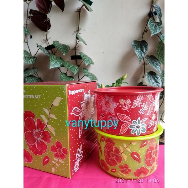 Tupperware toples batik canister 940ml toples serbaguna
