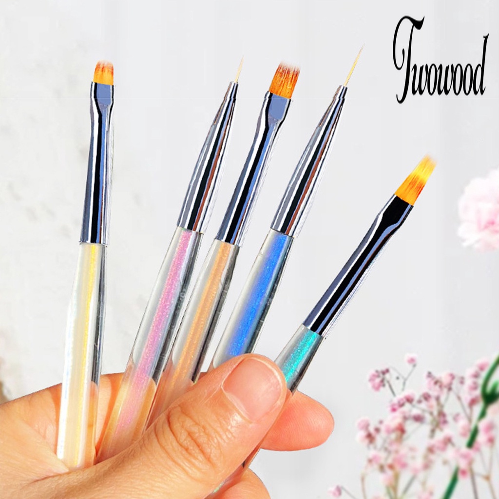 Brush Pen Lukis Bubuk Akrilik Gel UV Multifungsi Untuk Nail Art