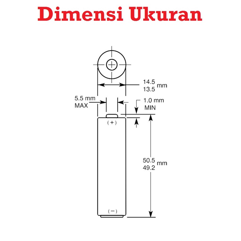 [HAEBOT] Batu Baterai AA 1.5v Batre A2 Batrai ABC Jam Dinding RC Remot Batterry High Power Not Charger Carbon