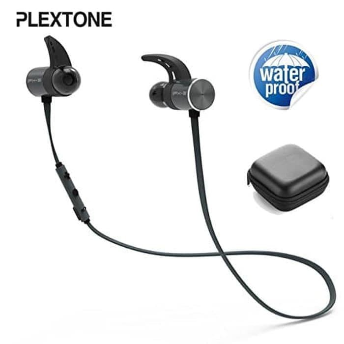 Headset BLUETOOTH ORI PLEXTONE BX343 WATERPROOF IPX5 Magnetic Earphone Grosir