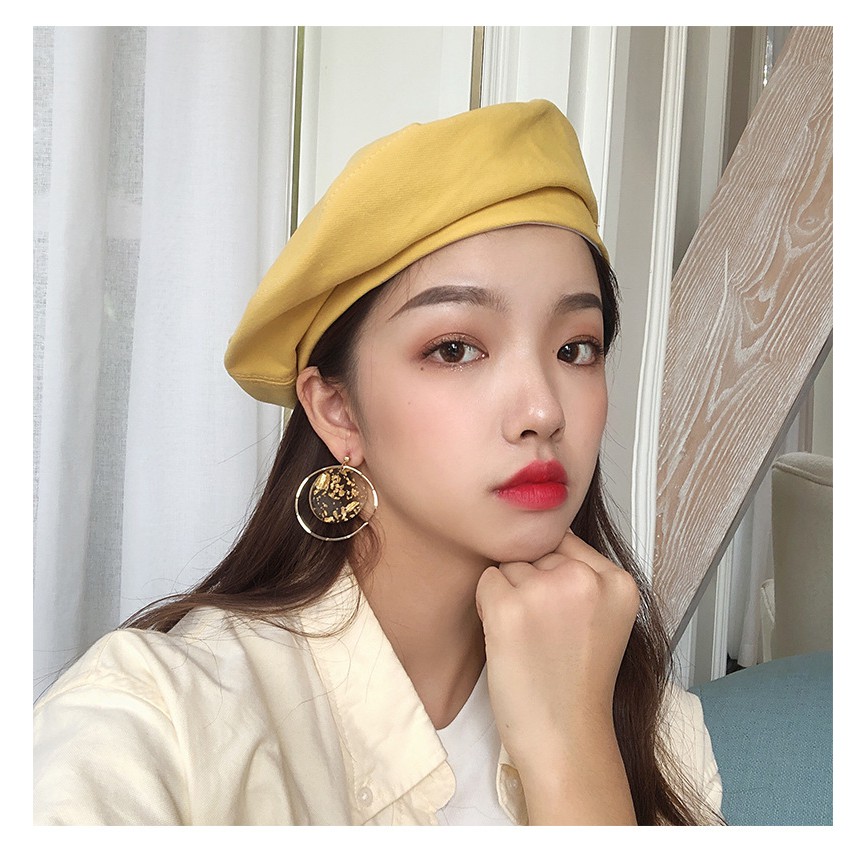 BECT topi beret hat painter pelukis cotton summer autumn retro art vintage kpop idol