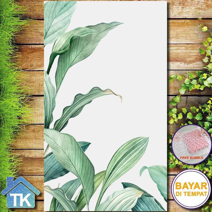 Hiasan Dinding Daun Biru / Dekorasi Rumah / Hiasan Kamar Cafe
