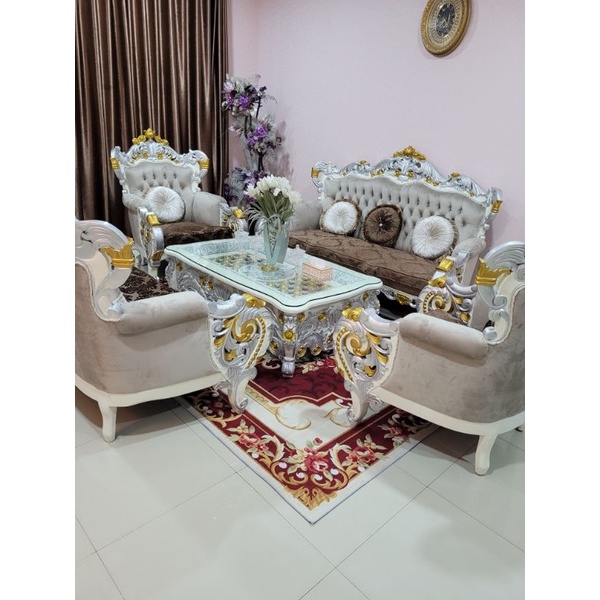 kursi tamu Bellagio ukiran mewah mebel Jepara