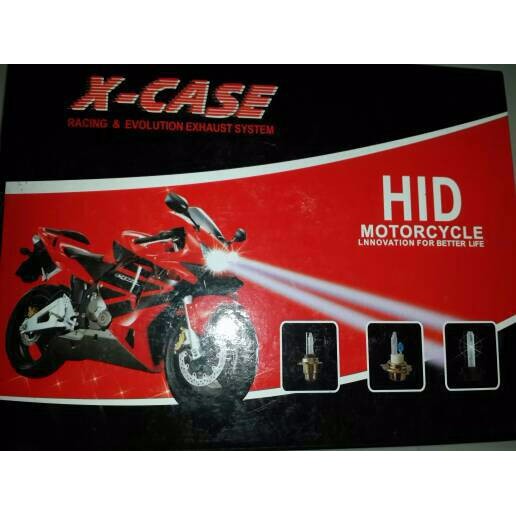 Lampu HID X-Case Headlamp utama watt kecil  motor aksesoris