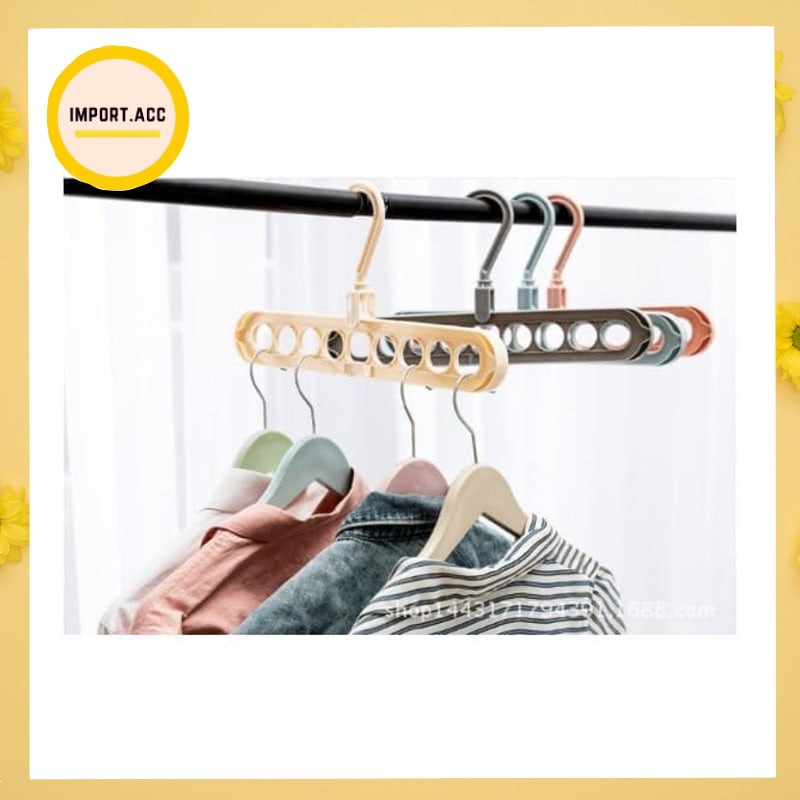 Magic Hanger Instan Gantungan Baju Lemari Pakaian Wonder Hanger 9 in 1 Ajaib [import.acc]