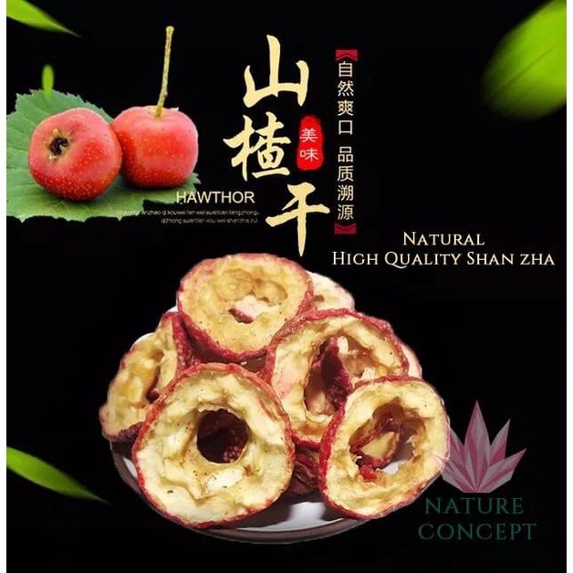 

100G BUAH SANCA KERING SHAN ZHA PIAN SANCA IRIS DRIED HAWTHORN SLICE