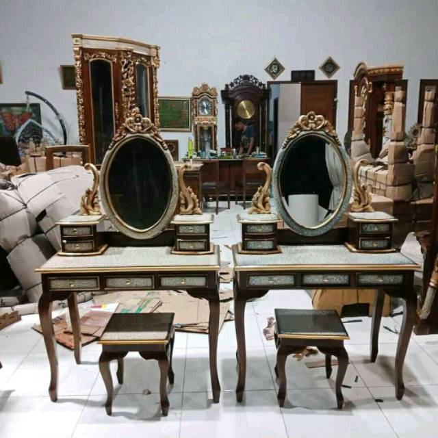 Meja & kursi rias tolet kartini meja rias kayu jati asli jepara