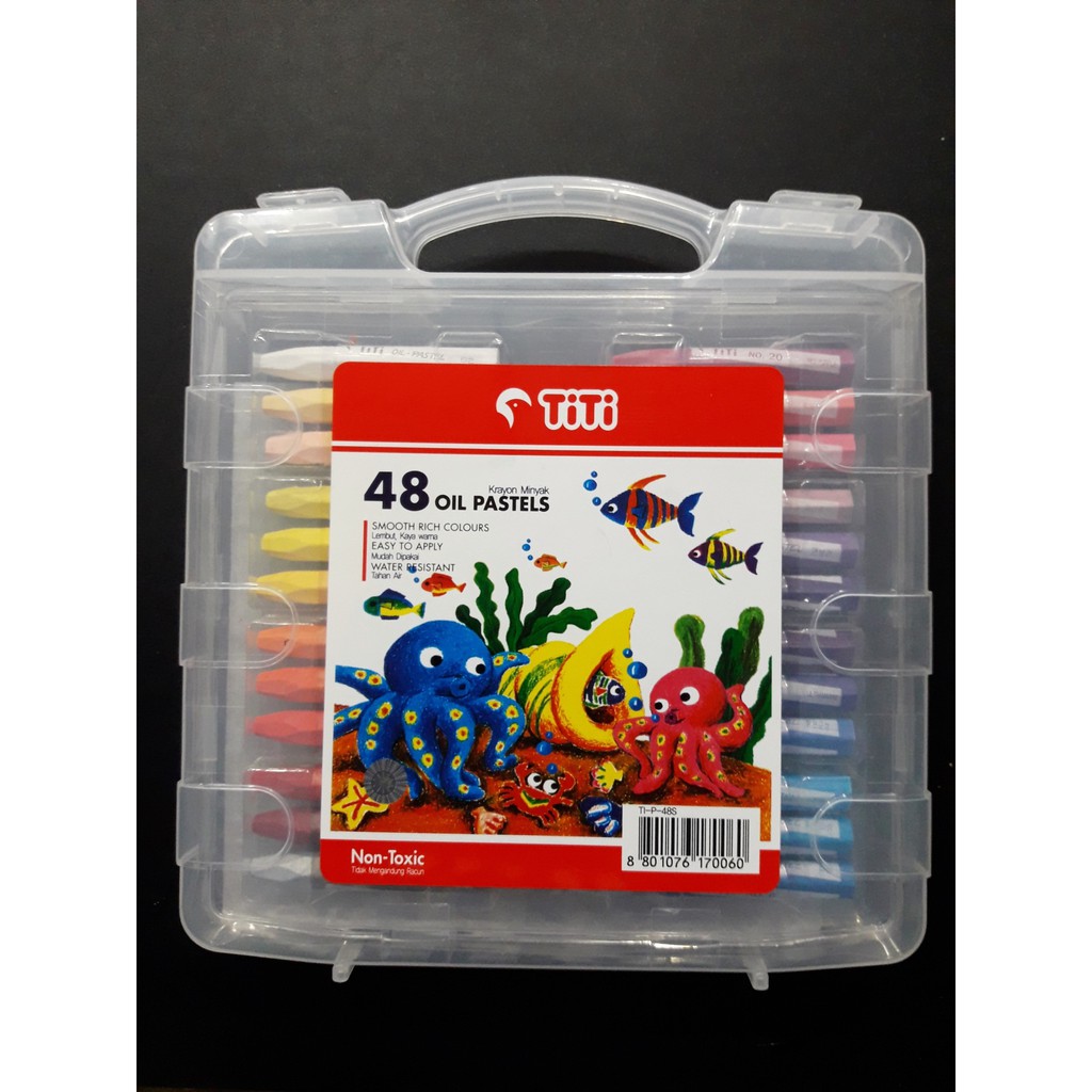 Crayon 48 Titi Oil Pastels Krayon Pastel Minyak