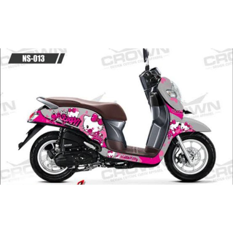 Decal Custom Scoopy Hello Kitty