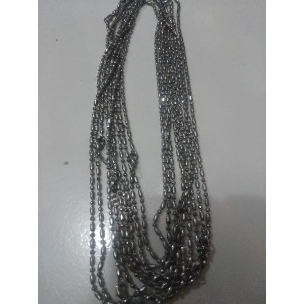 kalung titanium motif bambu