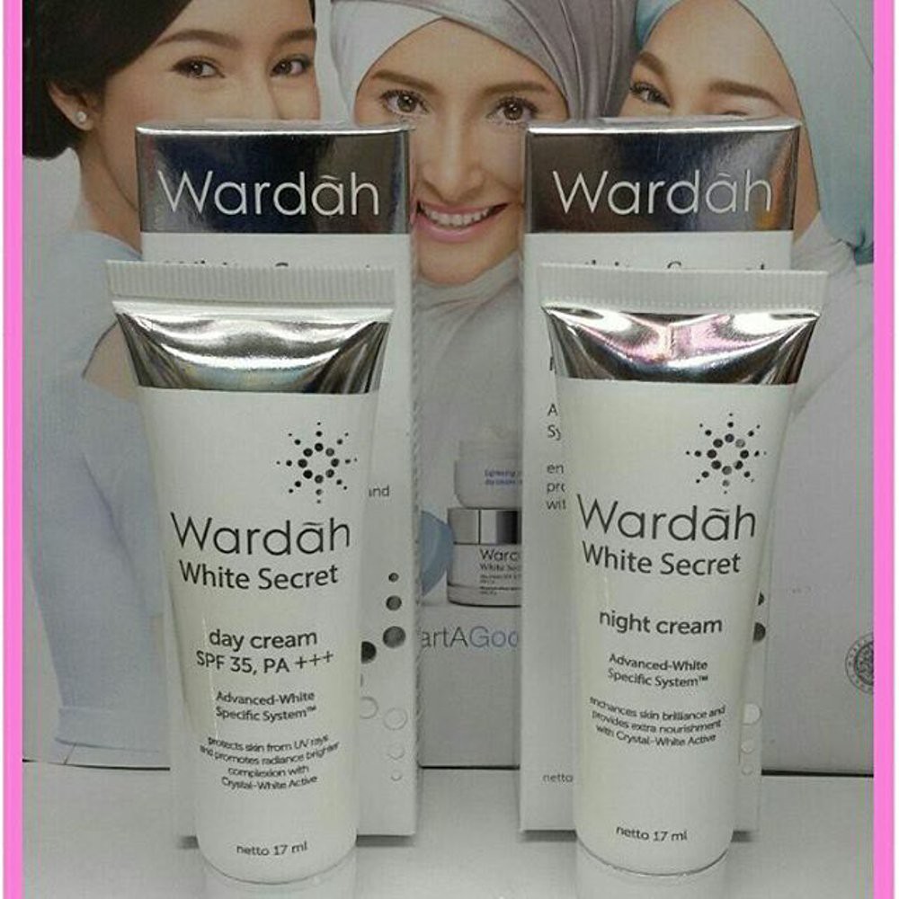 Limited! Wardah Paket White Secret Day Night Cream 17 ML