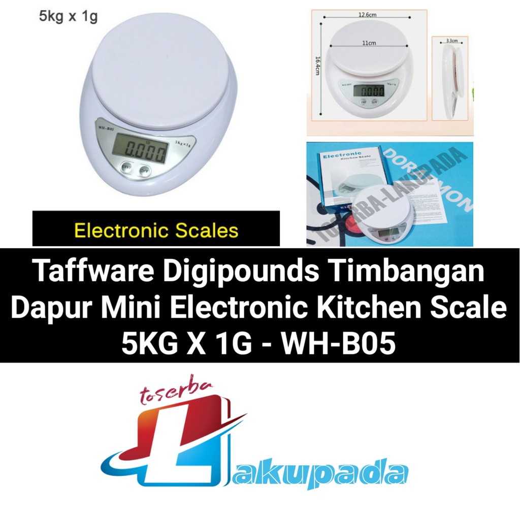 Timbangan Dapur Mini Electronic Kitchen Scale 5KG X 1G