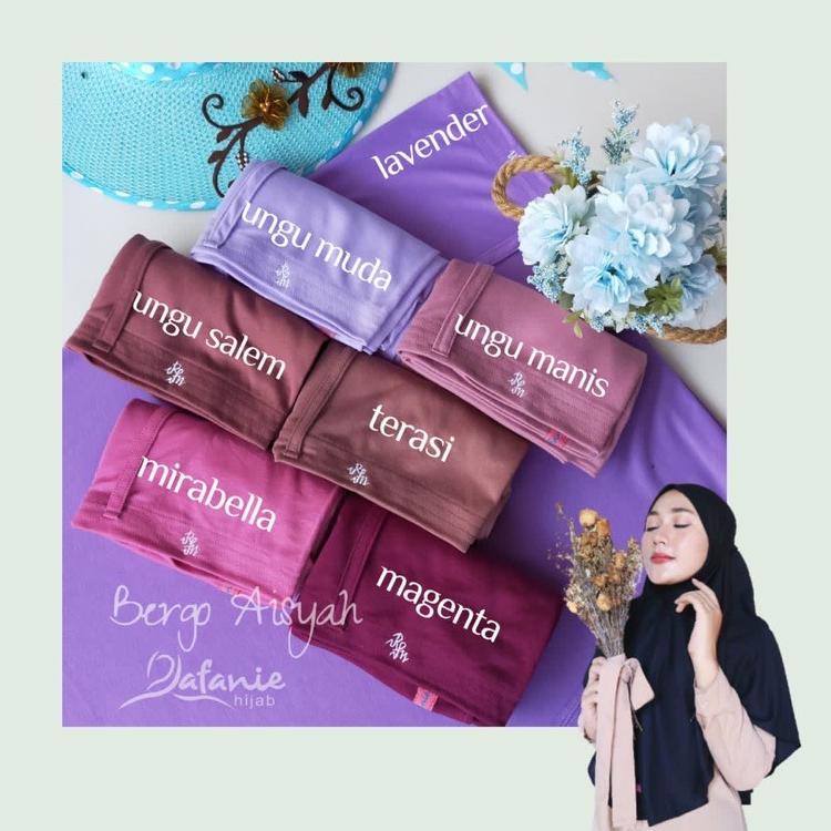 RAFANIE HIJAB   BERGO AISYAH  MURAH TAPI  TIDAK MURAHAN, BAHAN LEMBUT ADEM NYAMAN DI PAKAI | PRW.01J