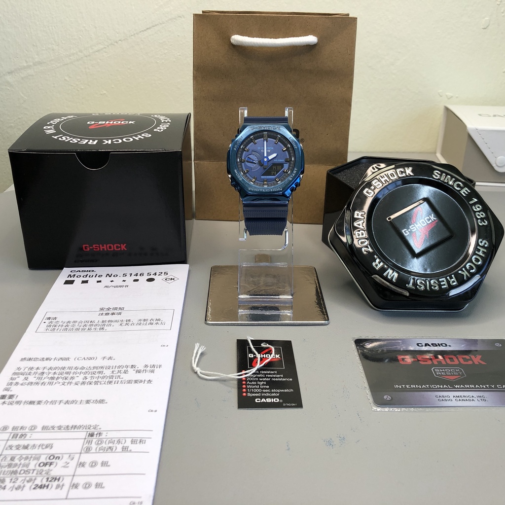 JAM TANGAN PRIA G-SHOCK GM2100  [New Arrived] Metal Case Men'sWaterproof Watch G-SHOCK GM-2100