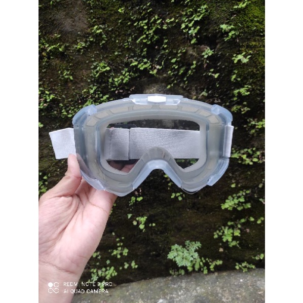 Kacamata Helm Cross Goggle Safety Inko Clear