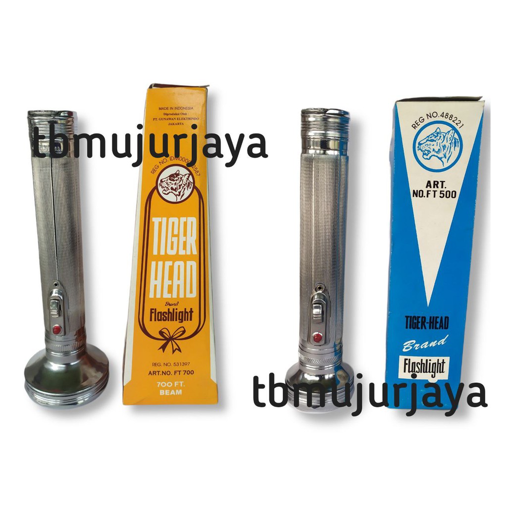 Senter Jadul Klasik Baterai Besar Merk Tigerhead