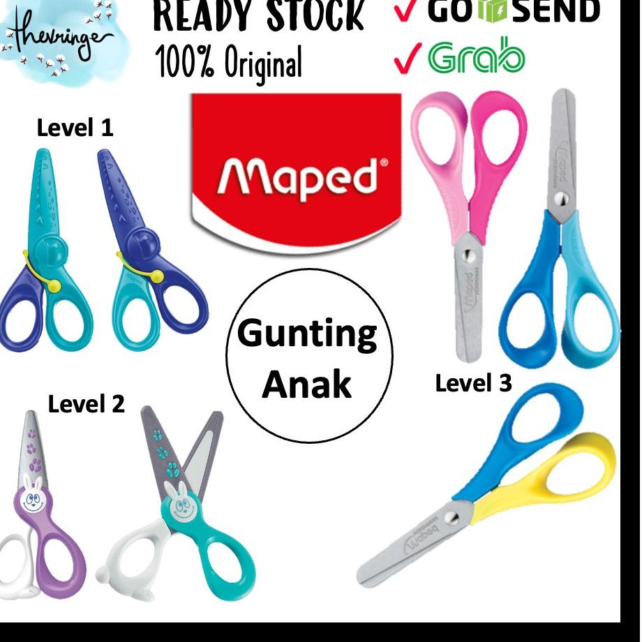 

88 Maped Safety Scissors Belajar Gunting Anak 2 Tahun Kidi Cut Kidi Pulse Vivo 3D Menggunting ML88 (