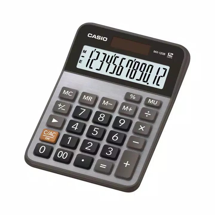 Kalkulator CASIO MX 120B Original - Kalkulator 12 Digit - 2 Power - Layar Besar