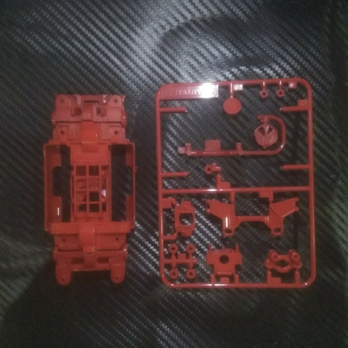 Tamiya Chassis MsL Red Merah Cut Cnc Potongan Ms Flexy Suspensi Ori