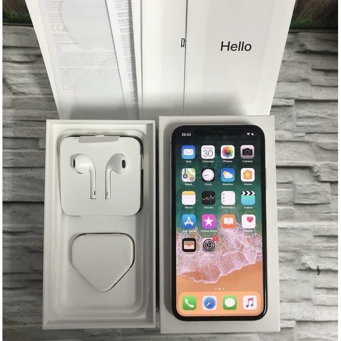 iPhone X 64gb iBOX Second Mulus Fullset Bekas Original