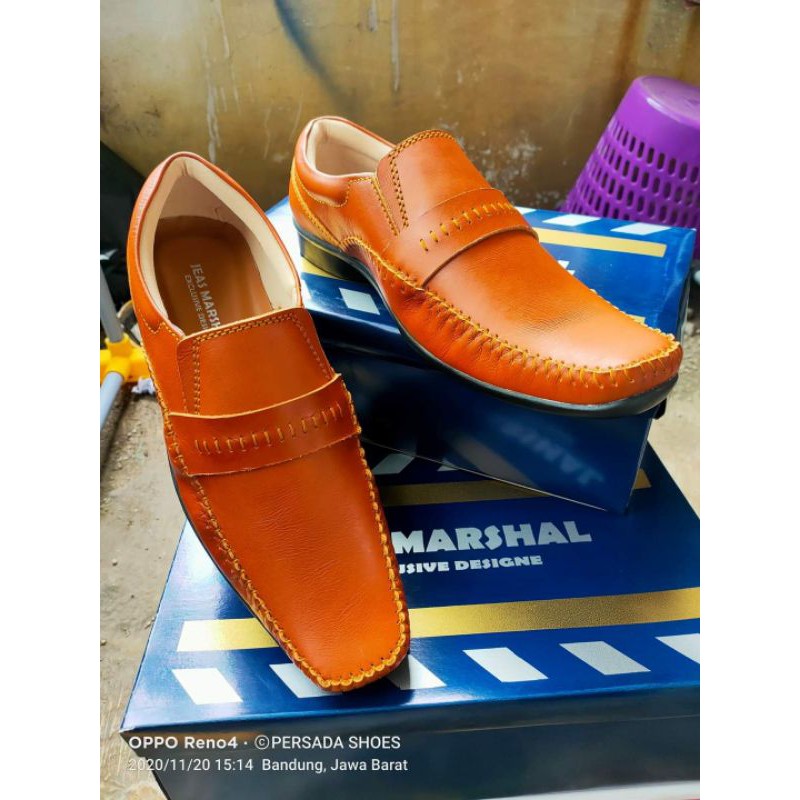 Sepatu Casual Kulit Pria Jeas Marshal Kr 102 ( Produksi Sendiri )