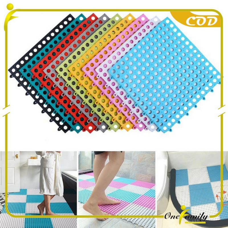 Karpet Kamar Mandi Anti Slip Polkadot Keset Kamar Mandi Anti Licin Dapur Alas Kaki kamar mandi Mat Non-Slip 30x30 CM