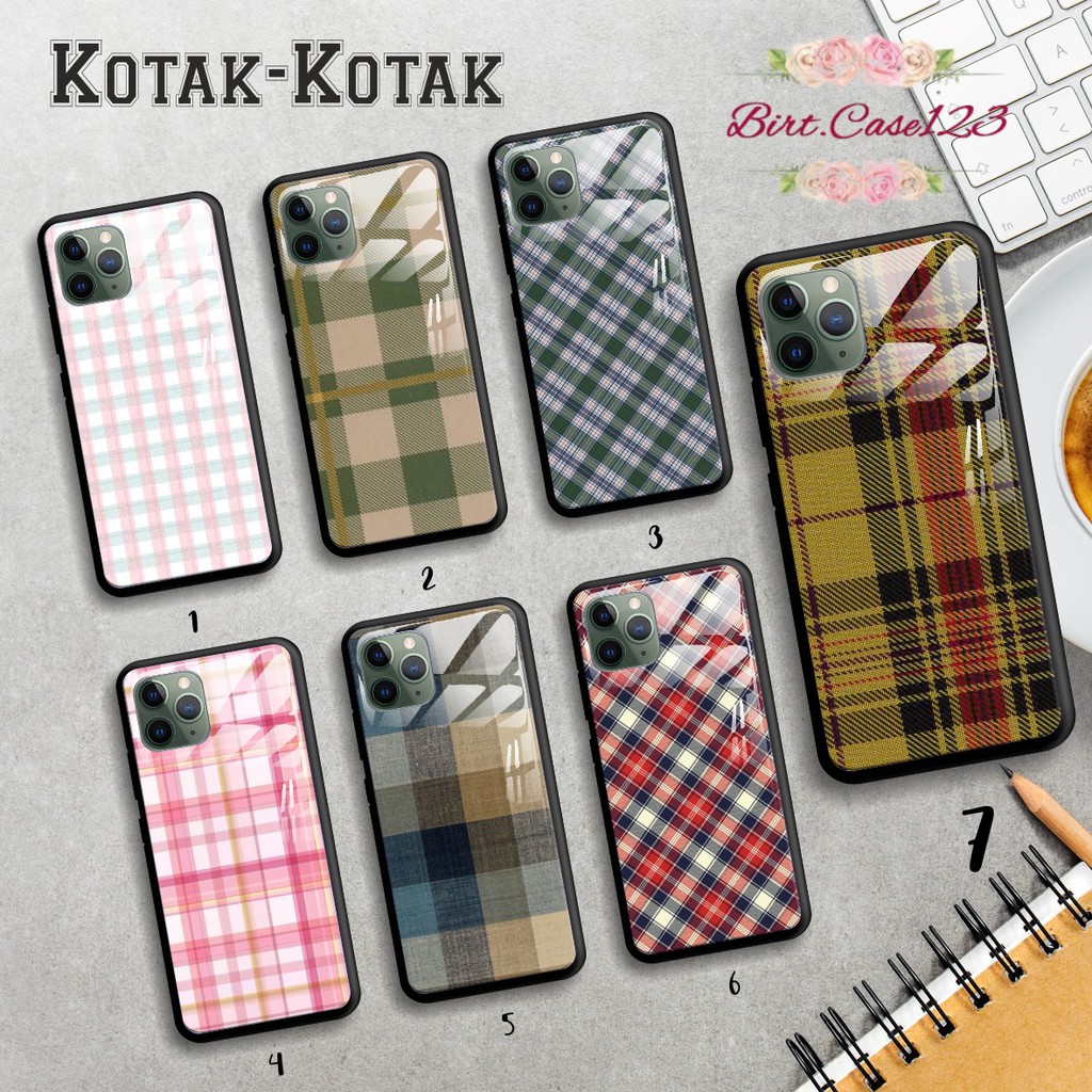 Back case glass KOTAK-KOTAK Xiaomi Redmi 3 4a 5a 6 6a 7 7a 8 8a Pro 9 9a Note 3 4 5 6 7 8 9 BC1452