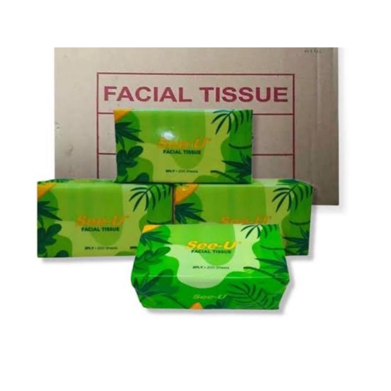TISU TISSUE SEE U SEE-U 250 SHEET 250 2PLY ORIGINAL TERMURAH-See U STAR 200