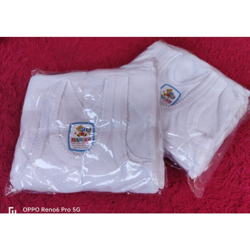 ECER(1pcs) SINGLET BAYI &amp; ANAK PUTIH POLOS Size S, M, L, XL, XXL