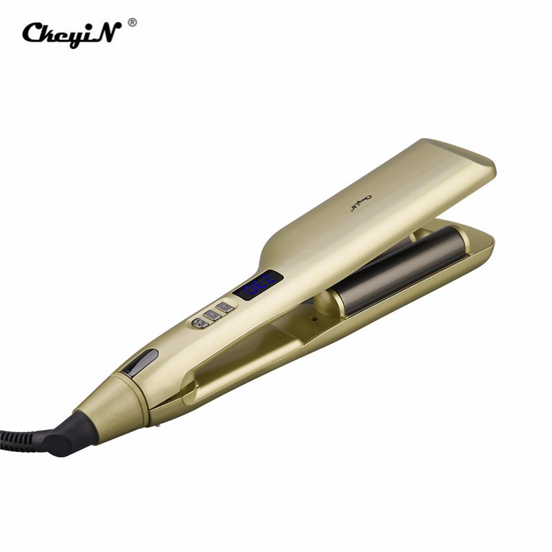 

CkeyiN Professional Hair Curler Egg Roll Curling Iron Ceramic Coating Hair Waver Temperature Control LCD Display For All Hair Types