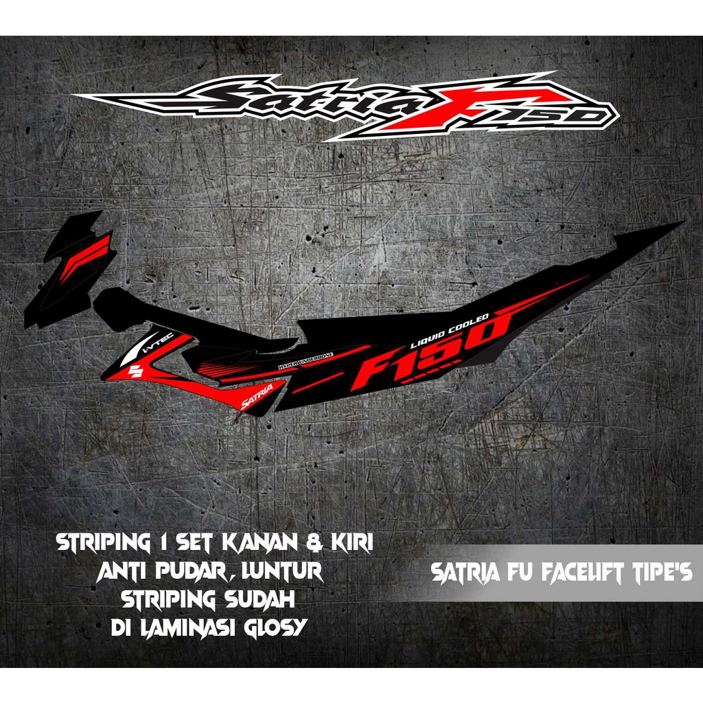 STRIPING VARIASI SATRIA FU FACELIFT TIPE ES F150