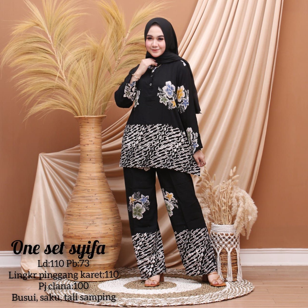 SETELAN RAYON BUSUI PREMIUM LD 110 TERLARIS FELLO ONE SET RAYON ANJANI ONE SET